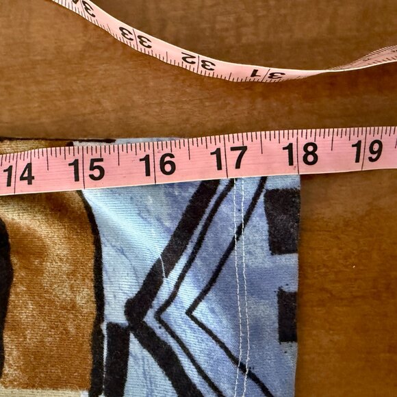 Chico’s Size 3 XL Abstract Geometric Print Long Sleeve Cotton Top - Picture 10 of 11